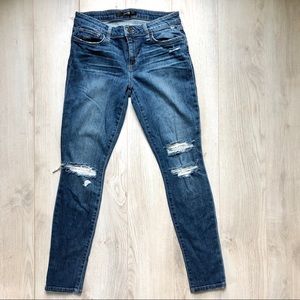 Joe's Distressed Skinny Ankle Jeans
